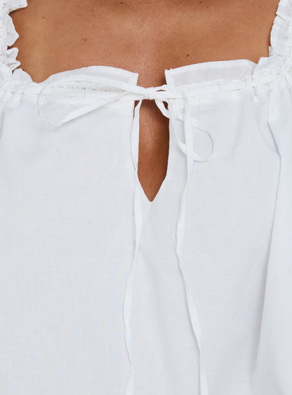 Swing Mini Dress White Tall