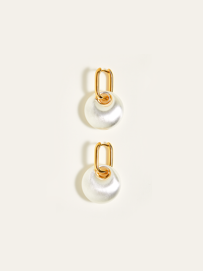 Matte Pearl Drop Earrings