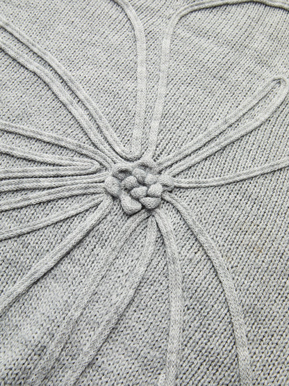 Flower Applique Sweater