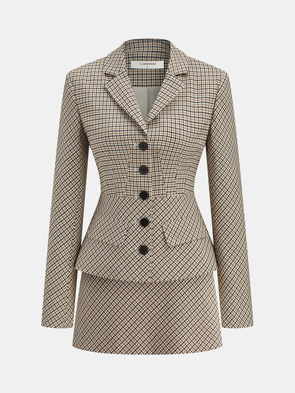 Checked Mini Skirt
