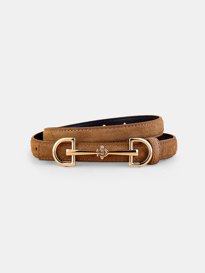 Horsebit Buckle Leather Belt