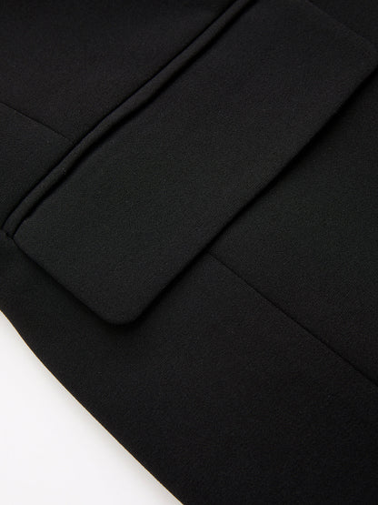 Sleeveless Belted Blazer Vest