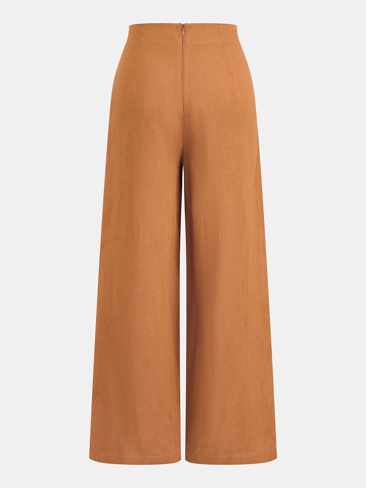 Beaded Detail Tencel Wide-Leg Pants