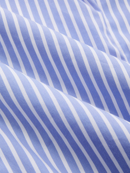 Cotton Blend Striped Halter Top