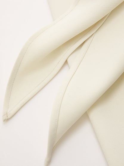 Draped Wrap Wide-Leg Pants