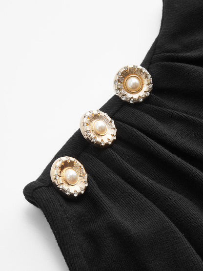 Ruched Mock Neck Sleeveless Top
