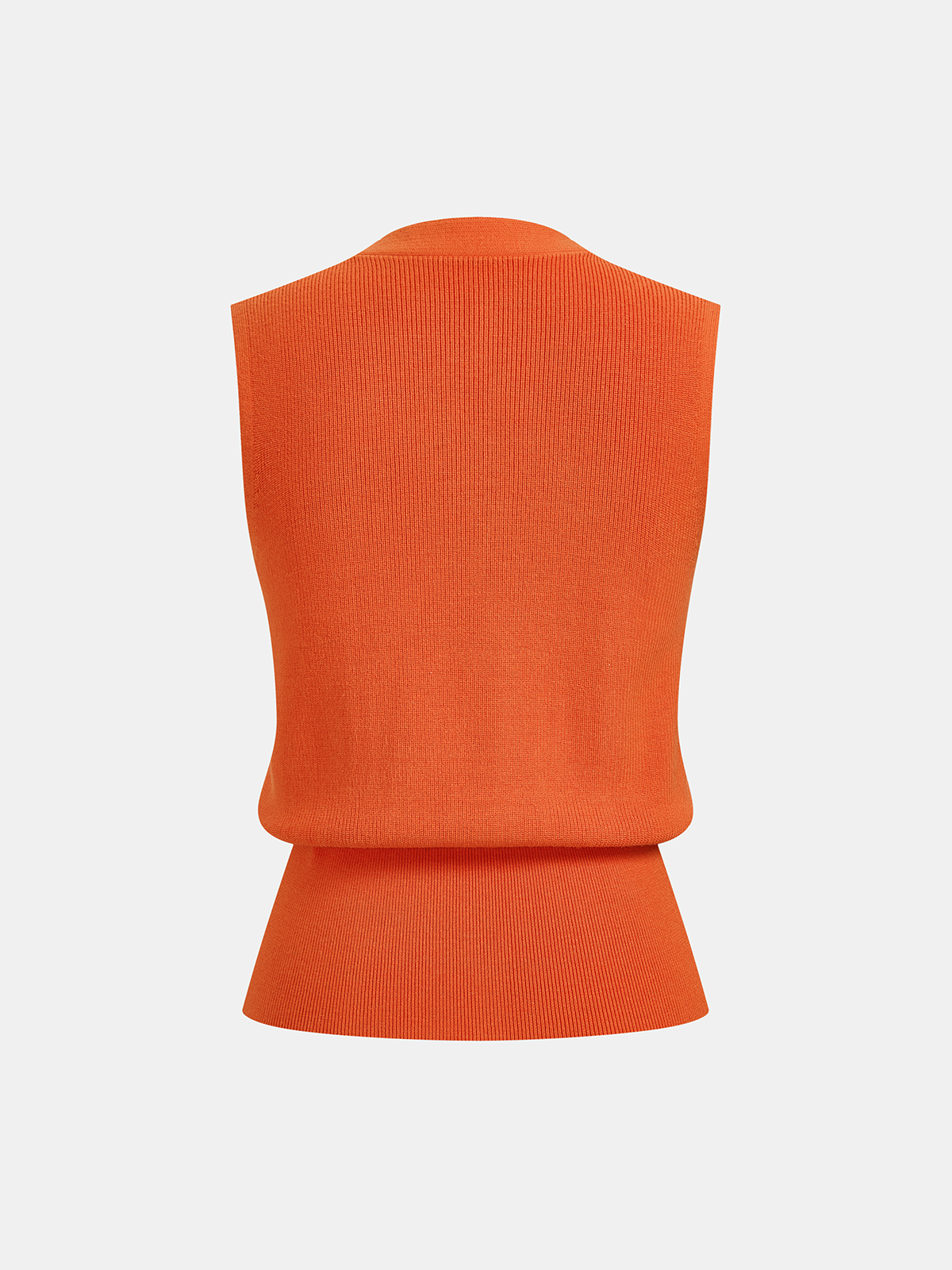Decorative Button V Neck Knit Vest