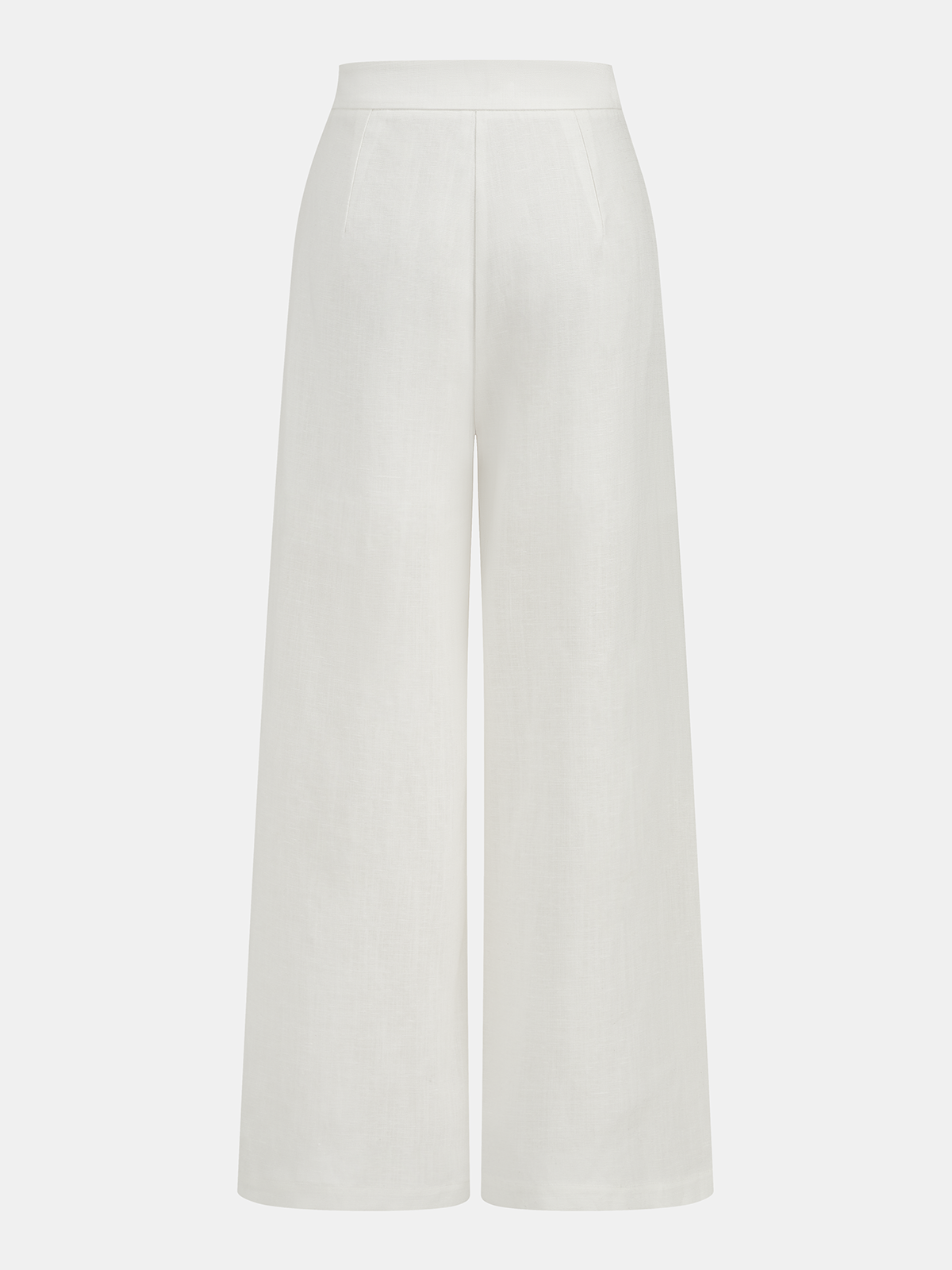 Bow Tie Wrap Linen Wide Leg Pants