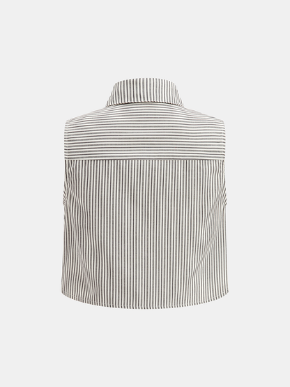 Striped Sleeveless Top & Pants Set