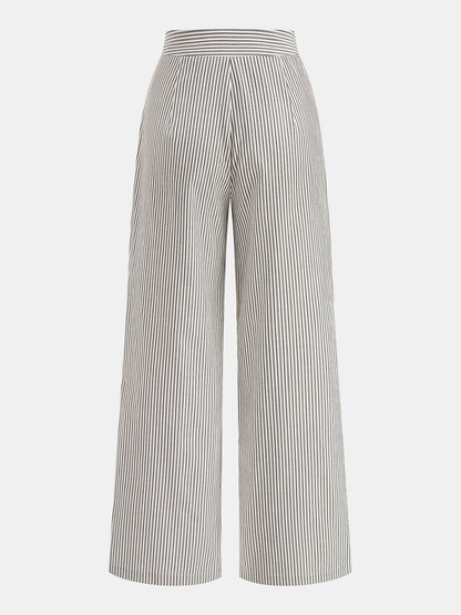 Striped Sleeveless Top & Pants Set
