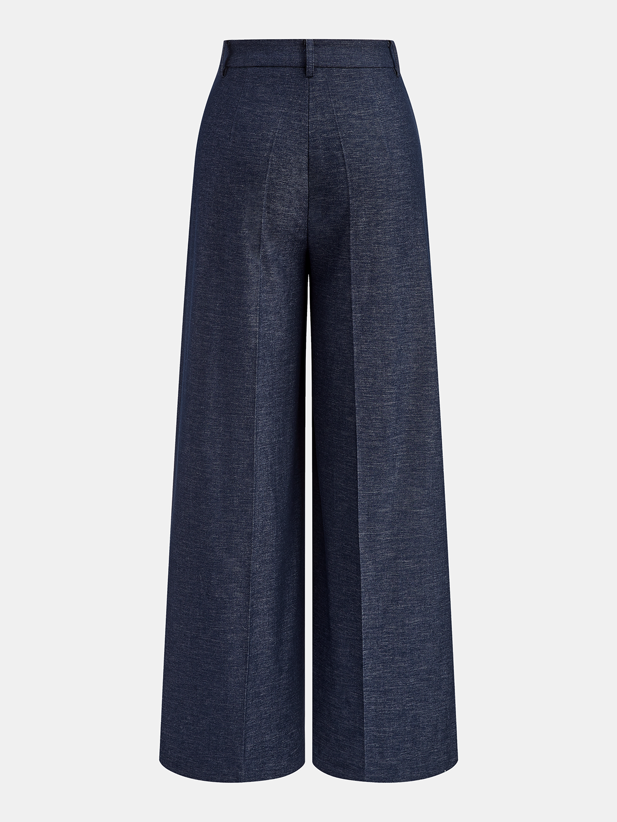 Puddle Hem Asymmetric Wrap Wide-Leg Pants