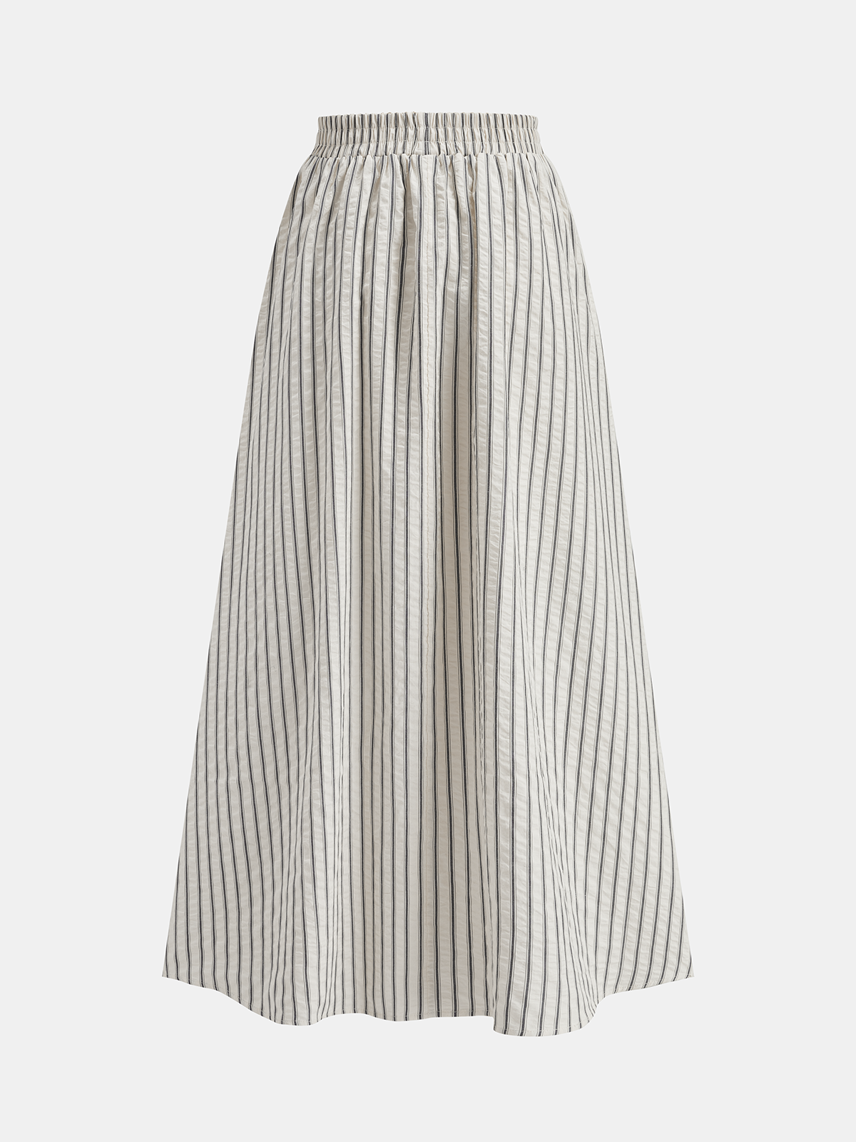Striped Peplum Cami Top & Maxi Skirt Set
