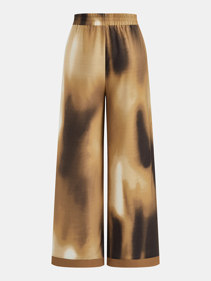 Tie-Dye Shirt & Wide-Leg Pants Set