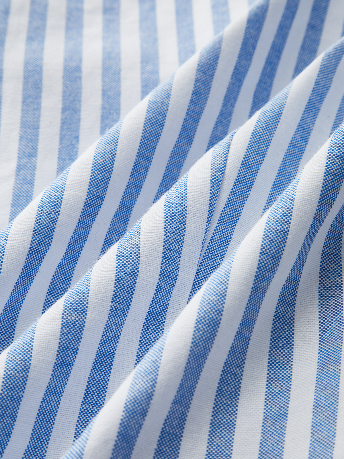 Striped Cotton Blend Cropped Shirt