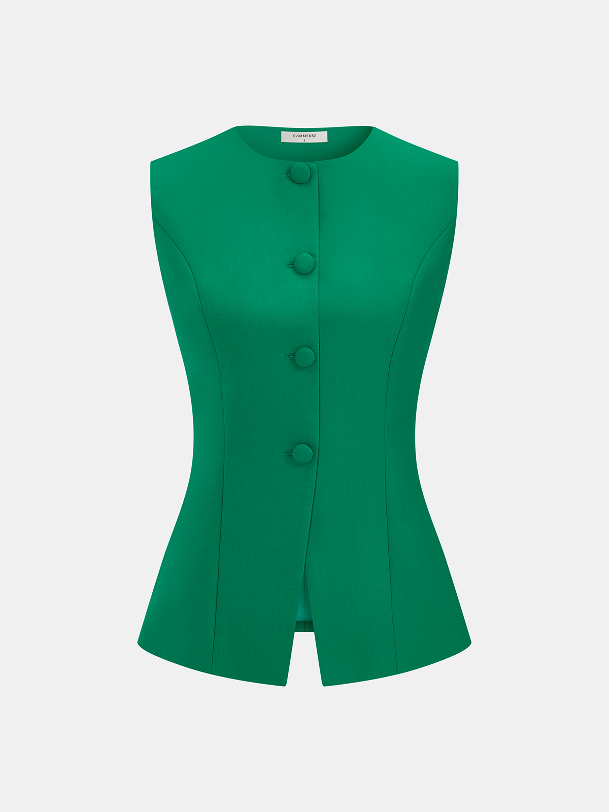 Button Front Tailored Vest & Skort Set