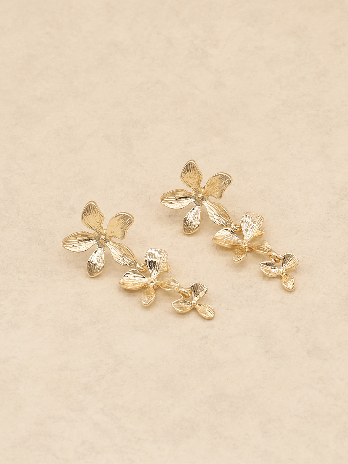 Cascading Flower Dangle Earrings