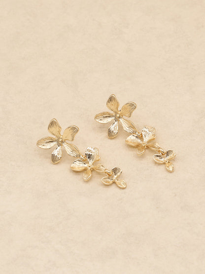 Cascading Flower Dangle Earrings