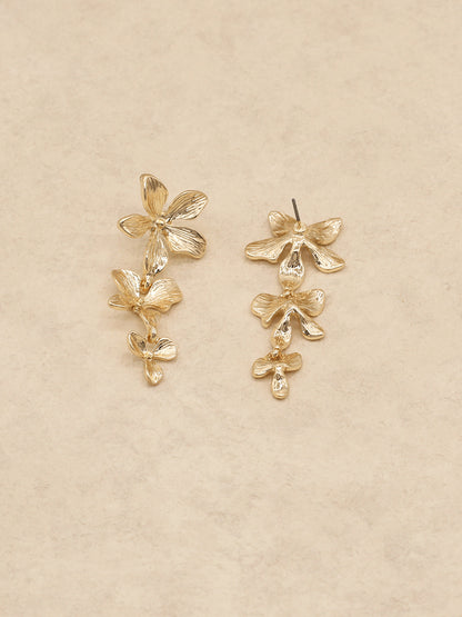 Cascading Flower Dangle Earrings
