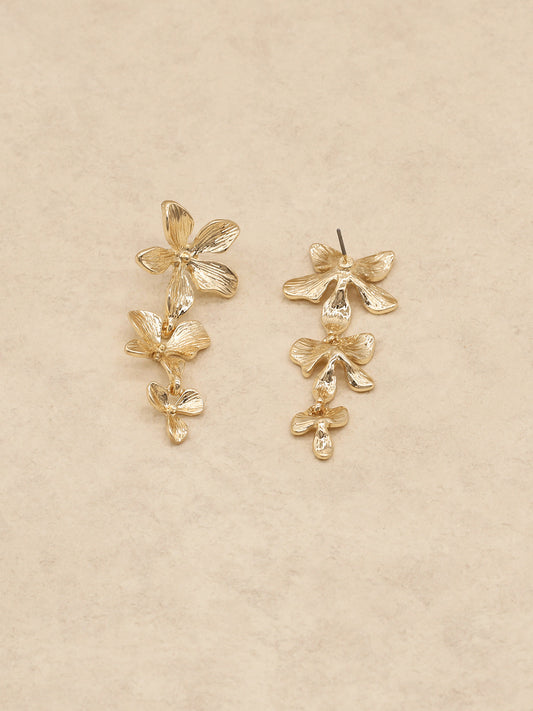 Cascading Flower Dangle Earrings