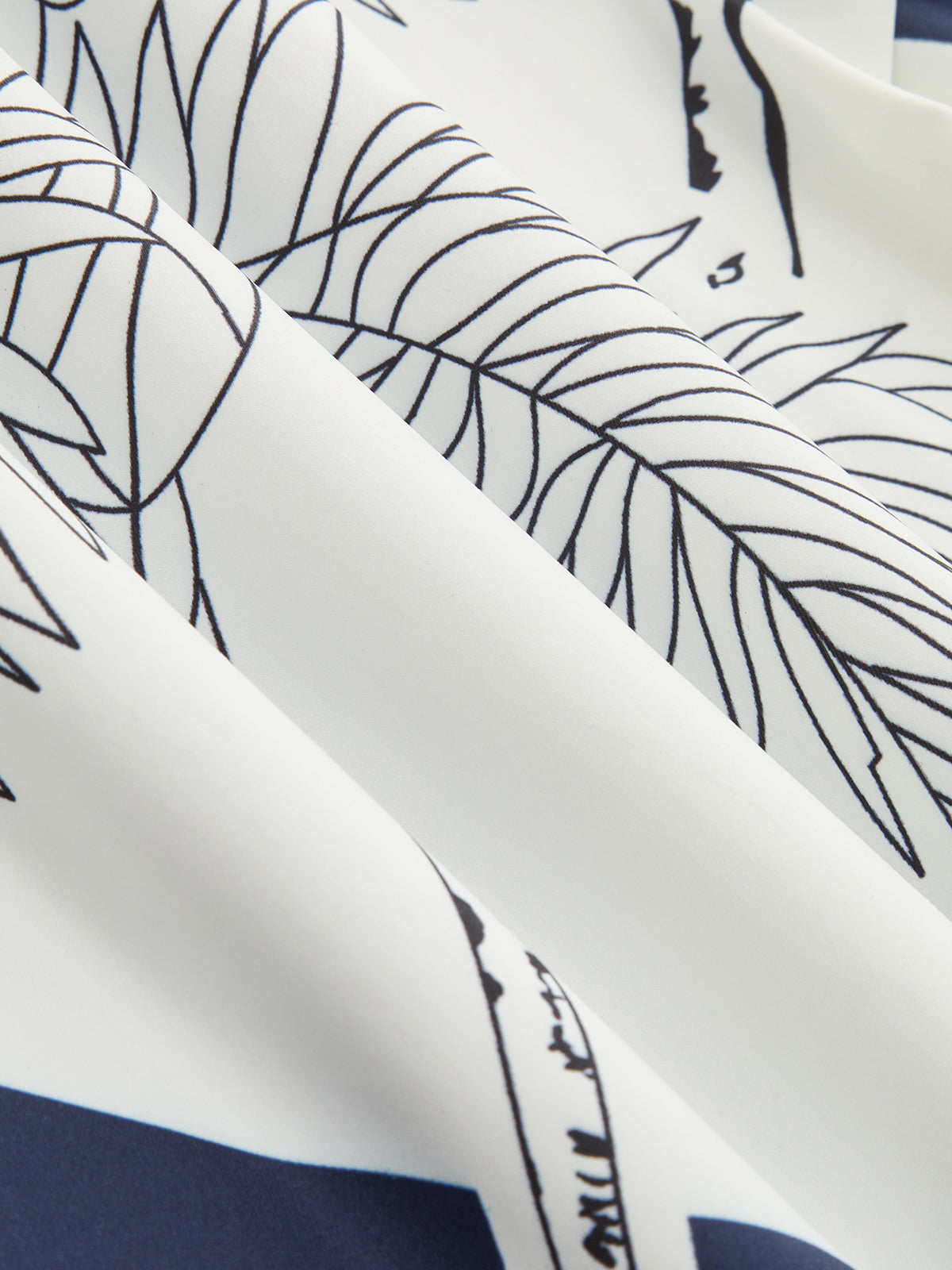 Printed V-Neck Top & Ruched Midi Skirt Set