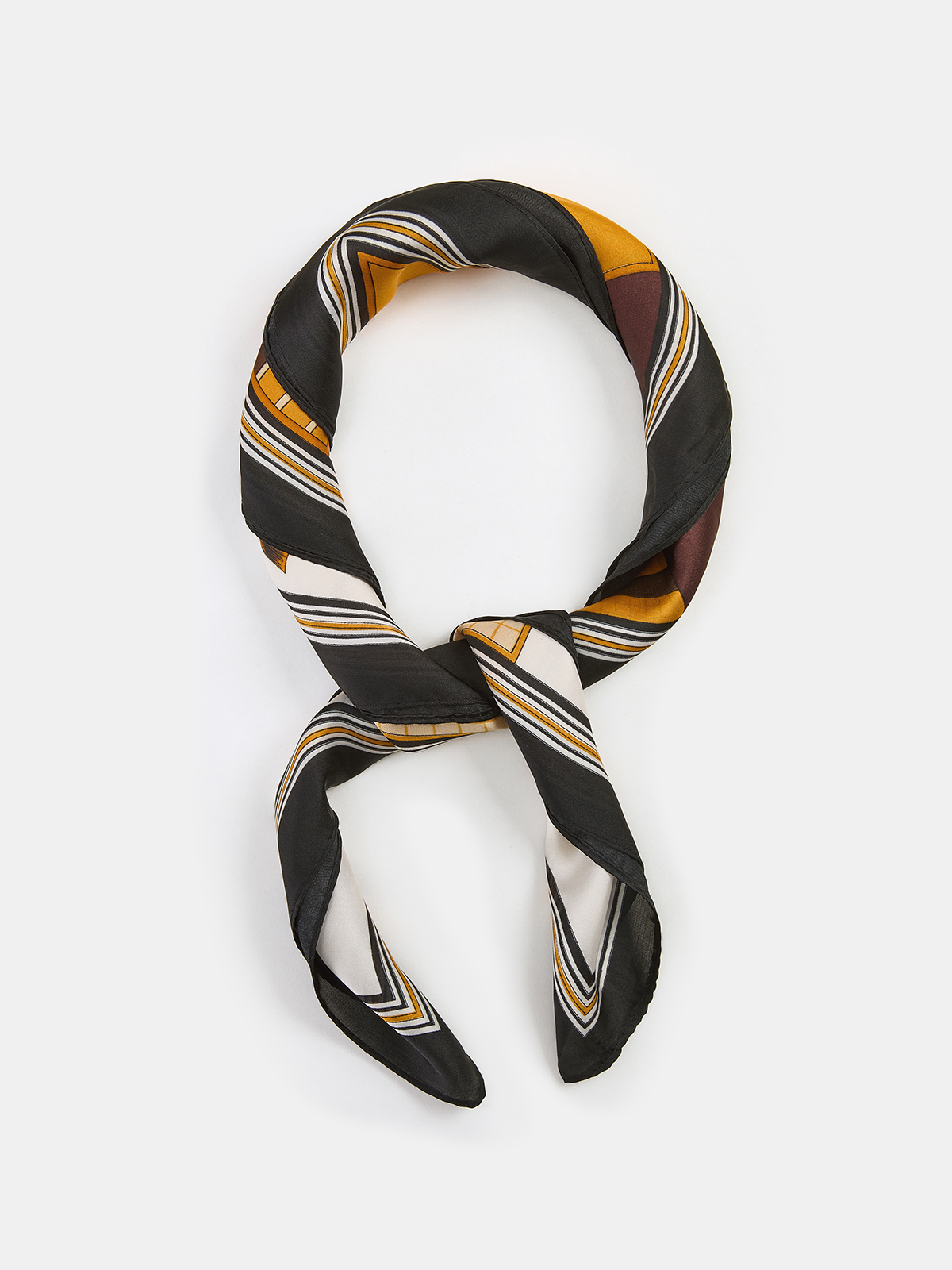 Equestrian Print Square Scarf