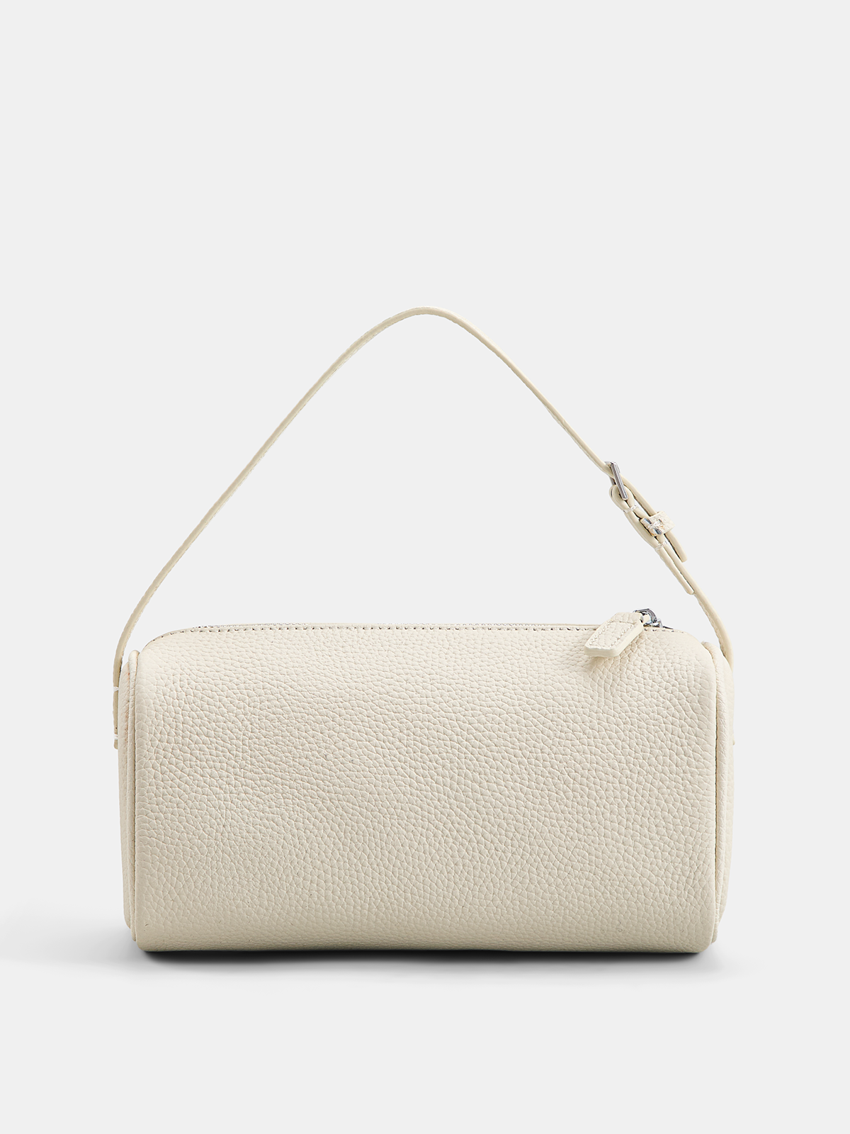 Genuine Leather Cylindrical Shoulder Bag