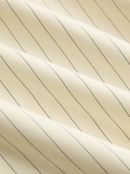 Striped Tie-Front Cropped Top & Shorts Set