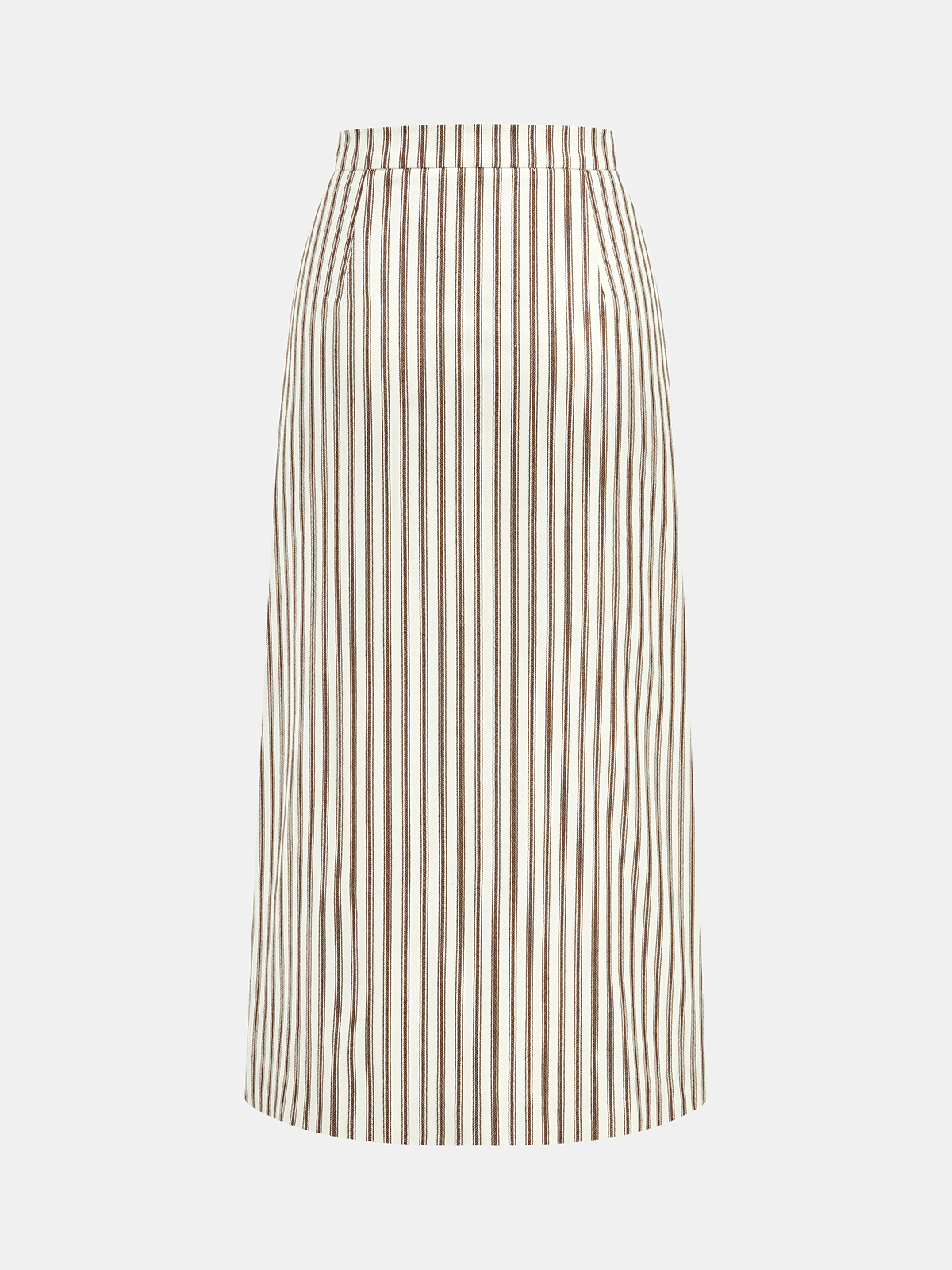 Cotton Striped Sleeveless Top & Midi Skirt Set