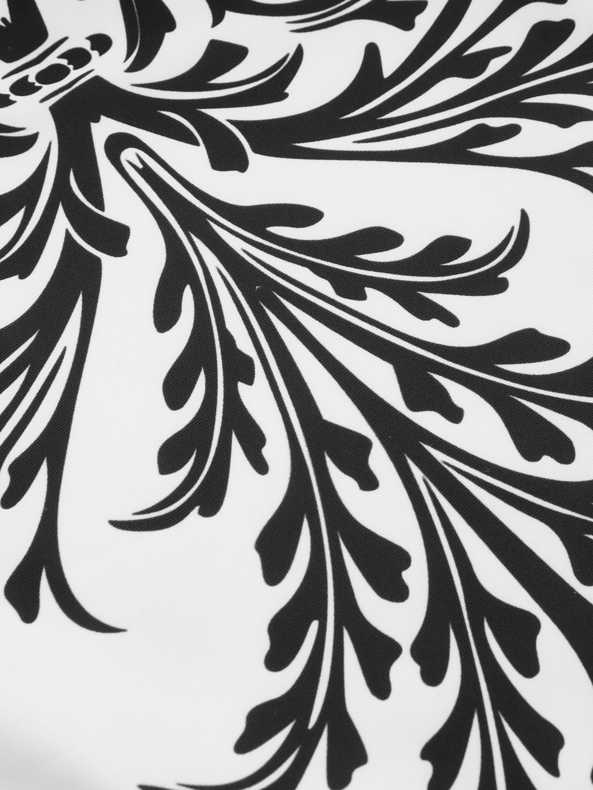 Baroque Print One-Piece Swimsuit & Sarong Set