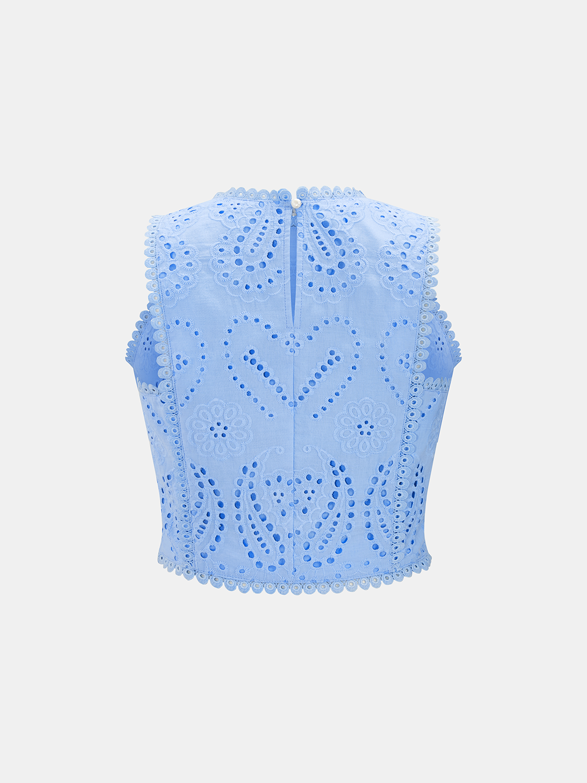 Eyelet Embroidery Top & Maxi Skirt Set