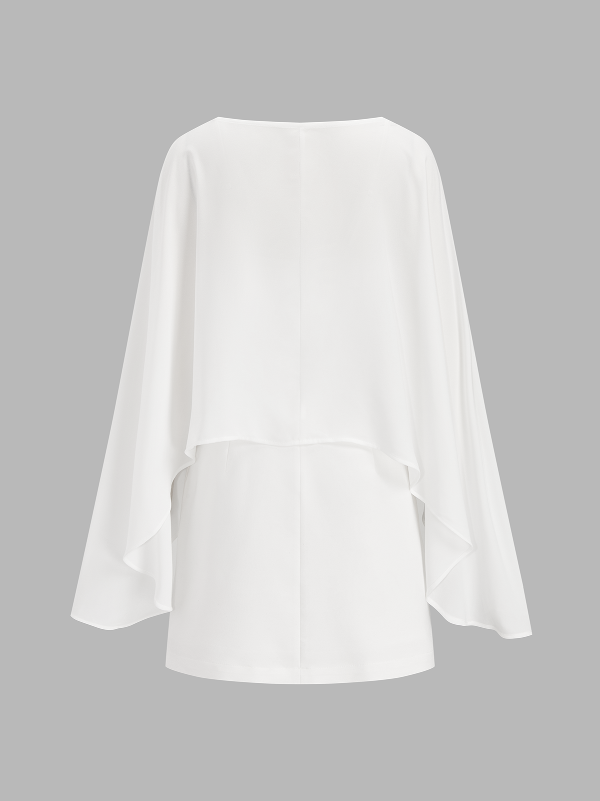 Cape Overlay Cami Mini Dress Two Piece Set