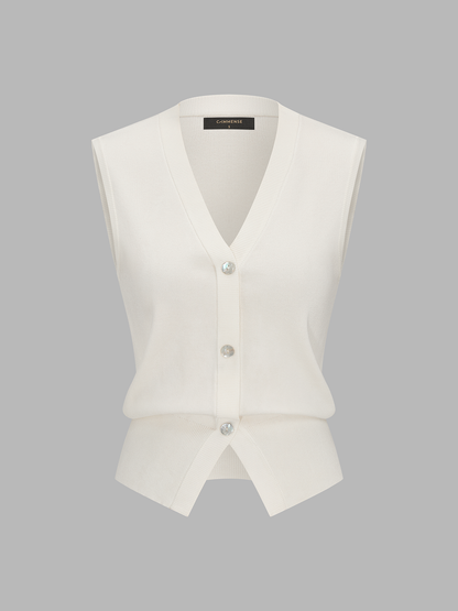 Removable Sailor Collar Knit Vest