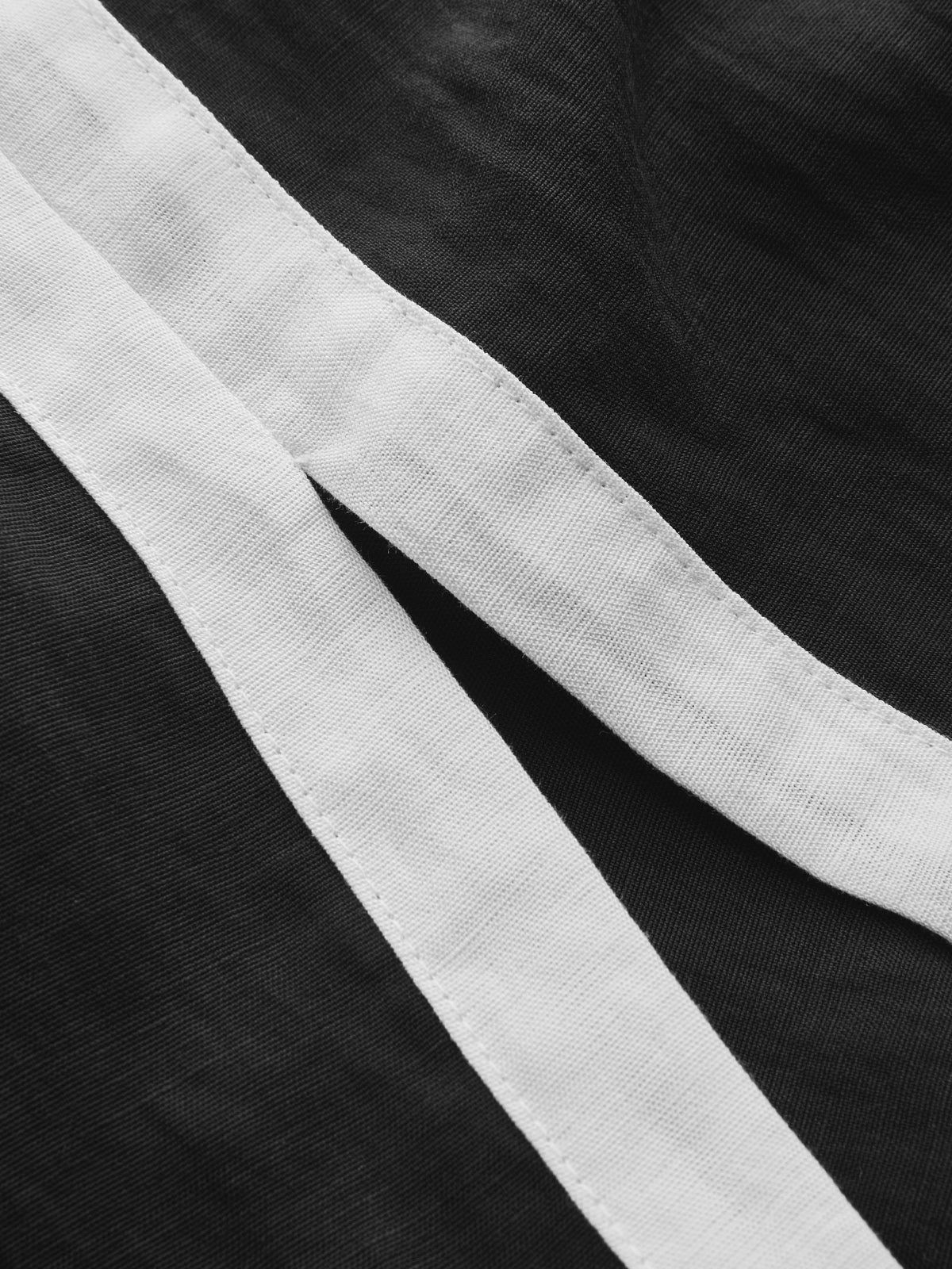 Contrast Trim Crop Top & Slit Midi Skirt Set