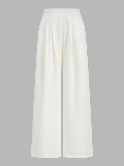 Irregular Hem Short Sleeve Top & Pants Set