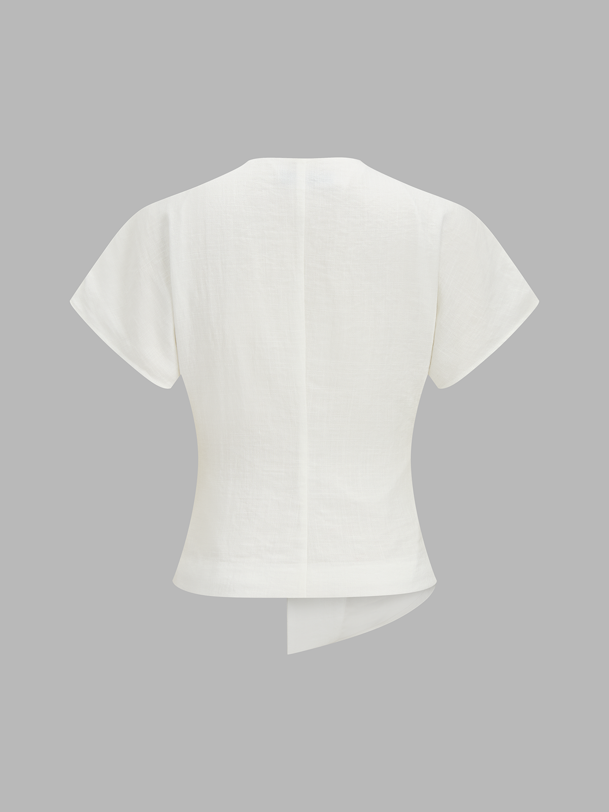 Irregular Hem Short Sleeve Top & Pants Set