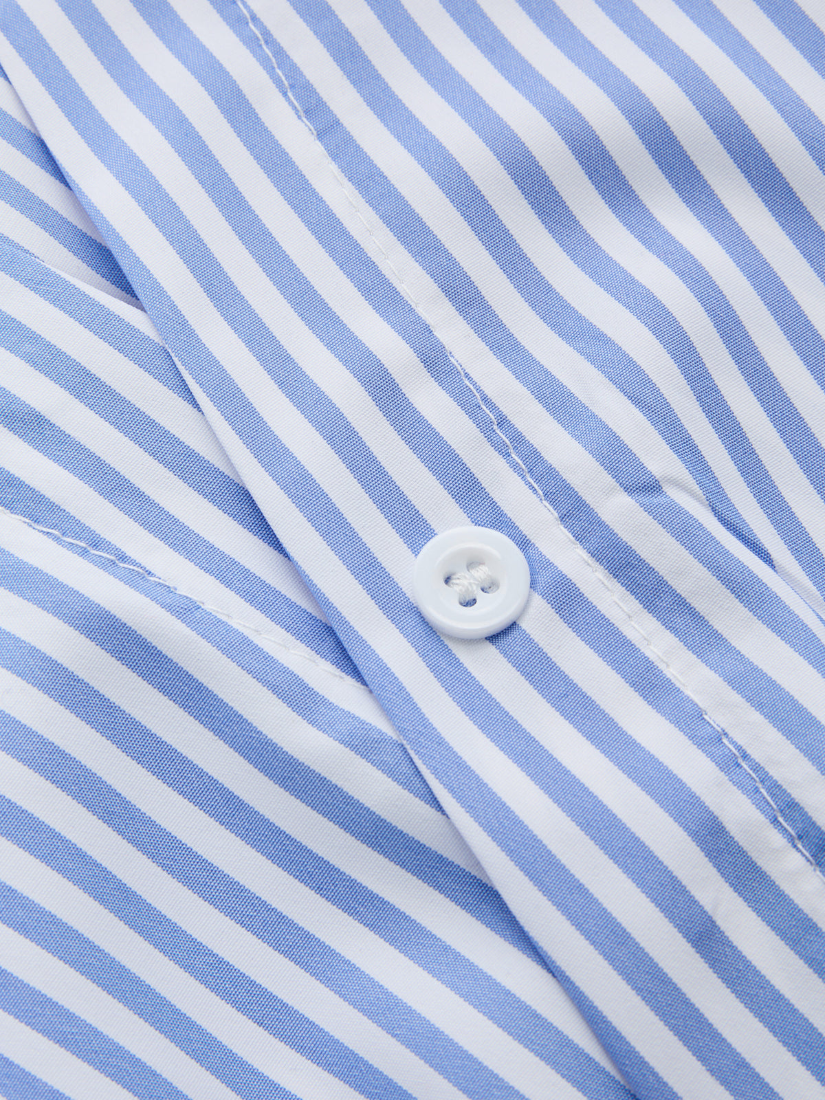 Striped Short Sleeve Wrap Tie-Back Shirt