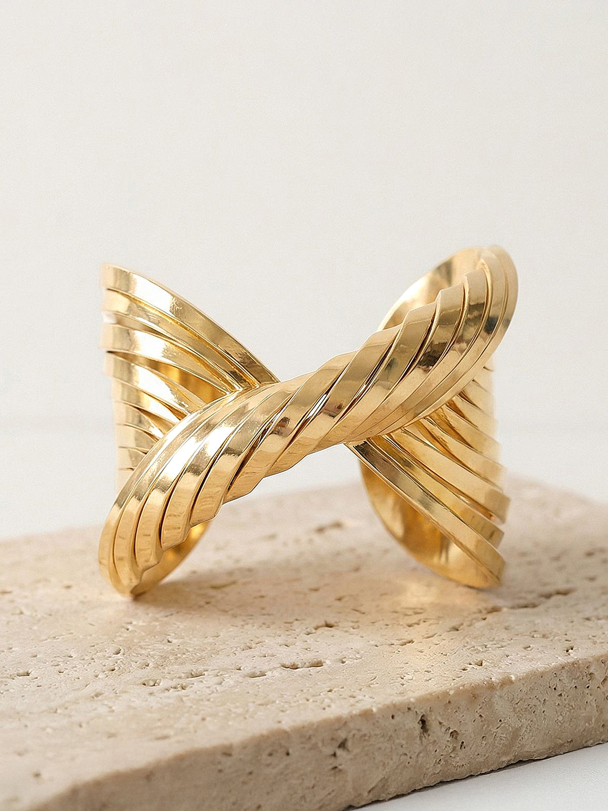 Twisted Multi Layer Cuff Bracelet
