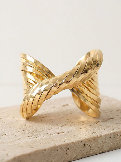 Twisted Multi Layer Cuff Bracelet