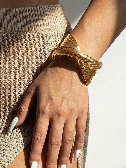 Twisted Multi Layer Cuff Bracelet