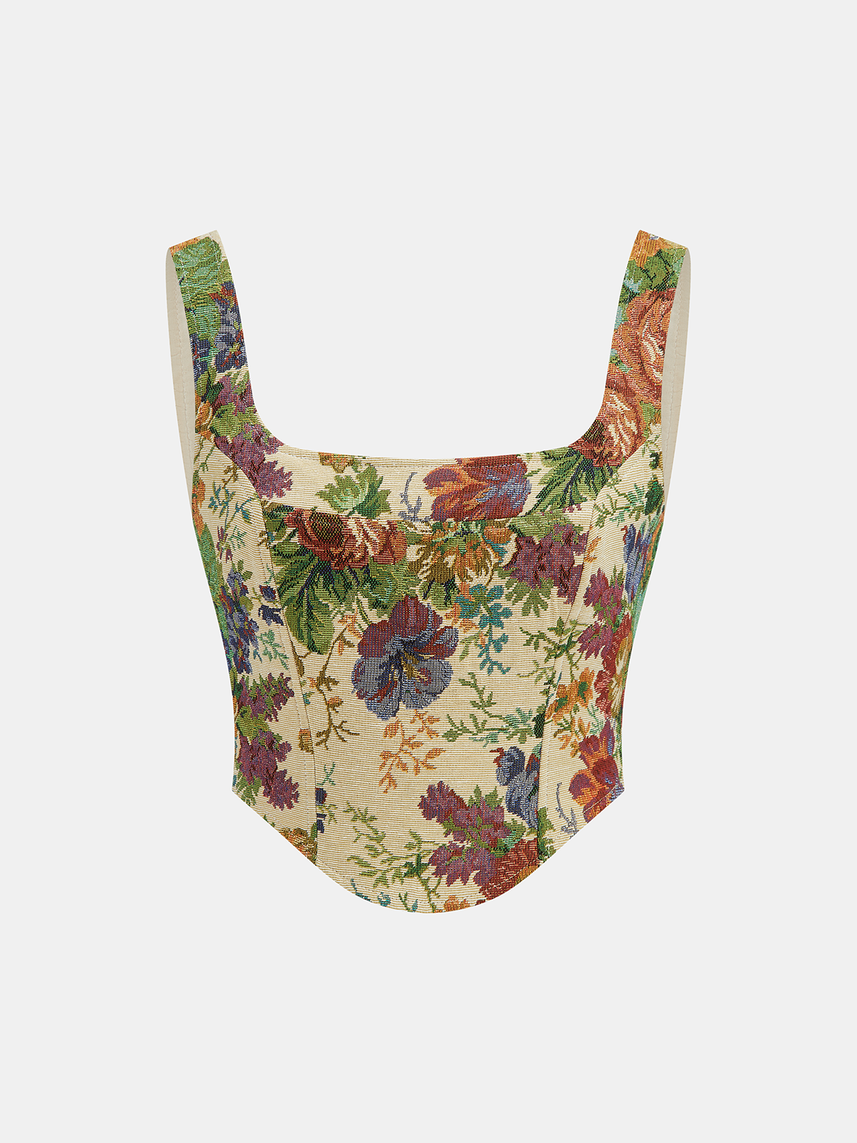 Floral Printed Corset & Mini Skirt Set