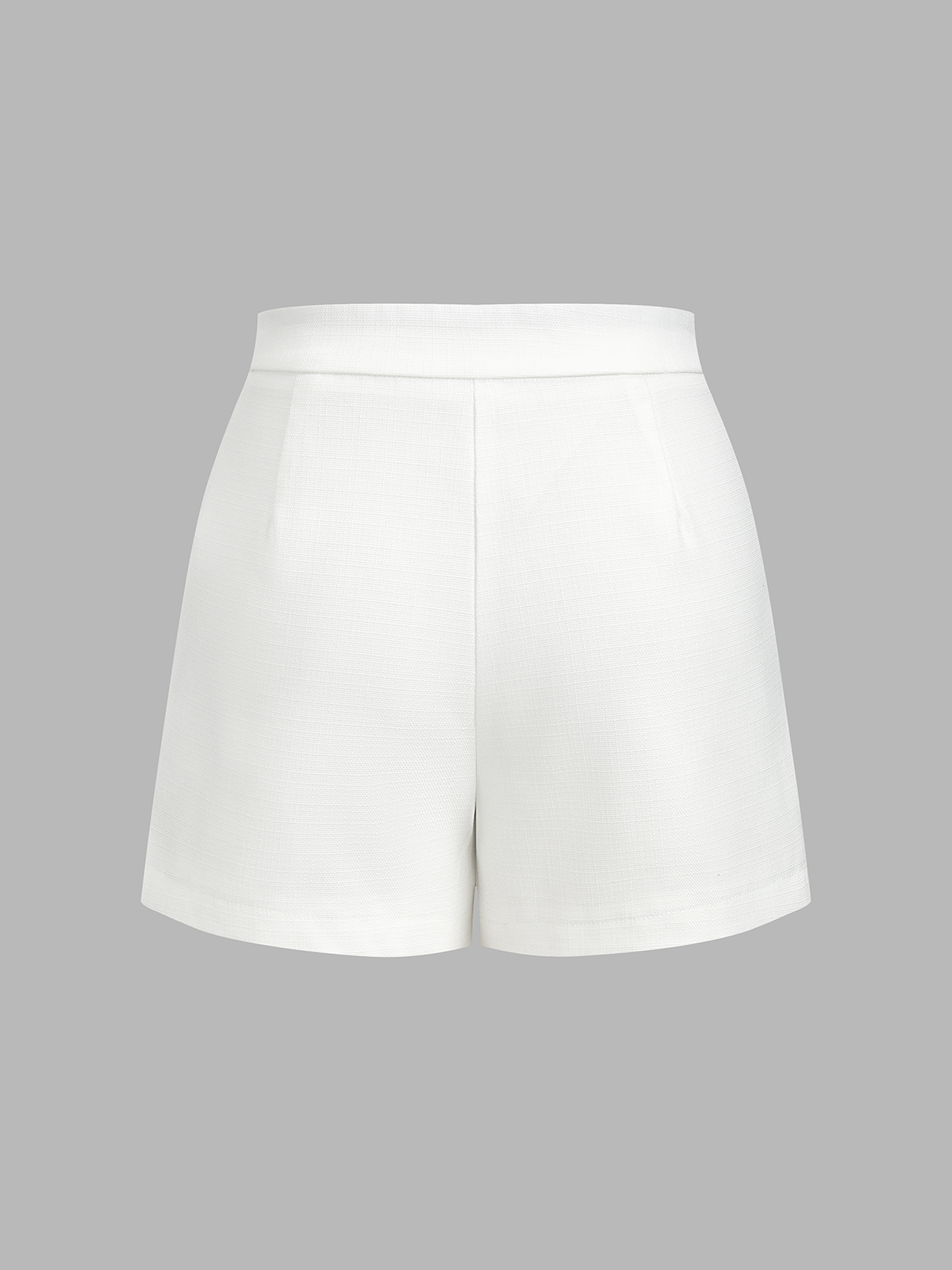 Cotton Linen Contrast Collar Vest & Shorts Set