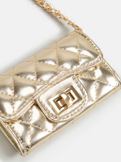 Quilted Mini Chain Crossbody Bag