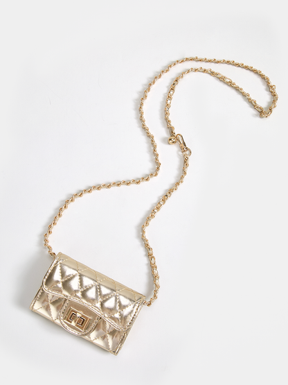 Quilted Mini Chain Crossbody Bag