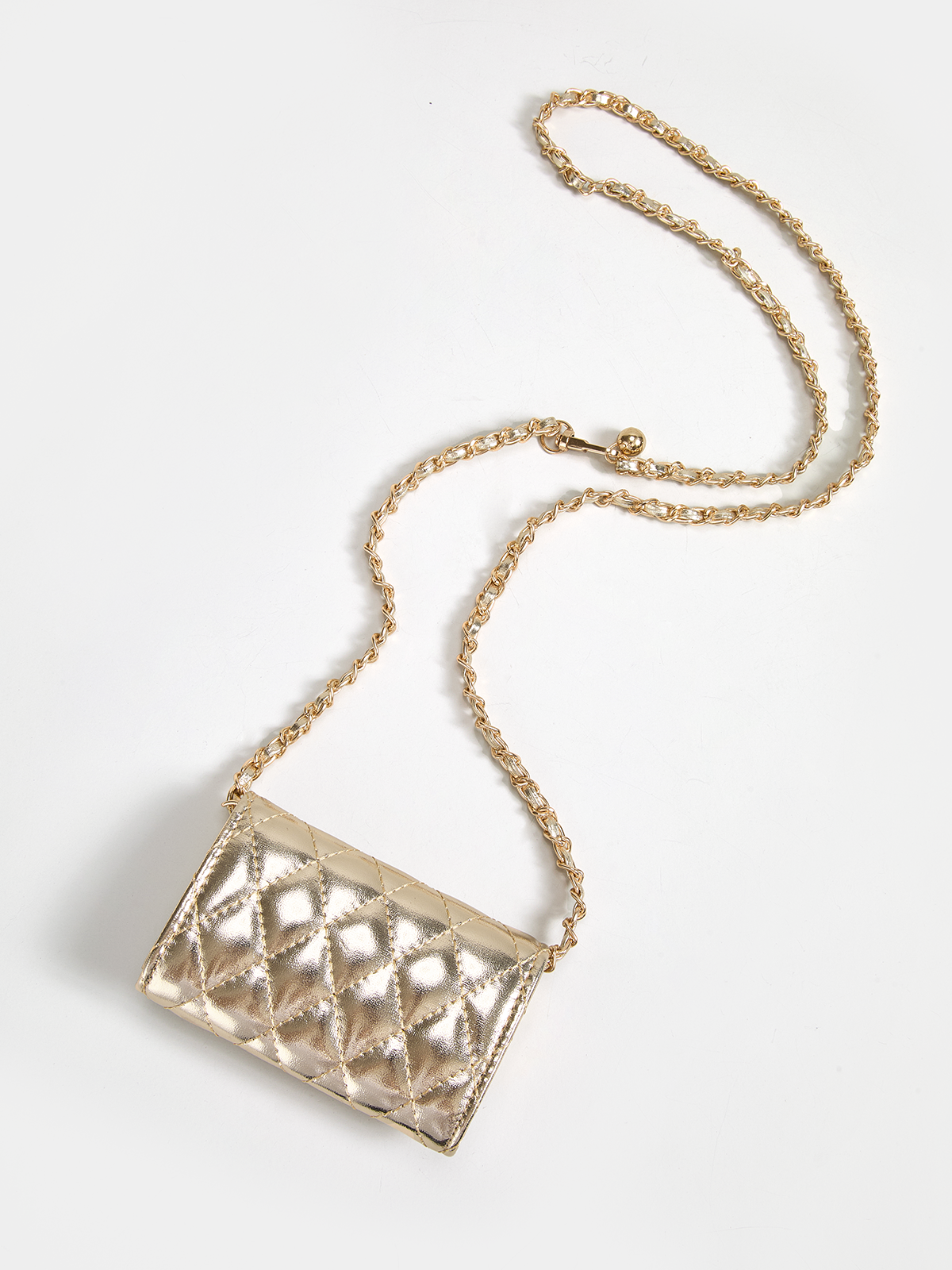 Quilted Mini Chain Crossbody Bag