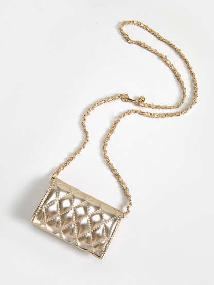 Quilted Mini Chain Crossbody Bag