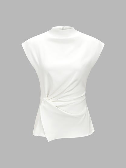 Sleeveless Ruched Top