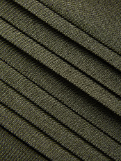 Side Pleated Wide-Leg Pants