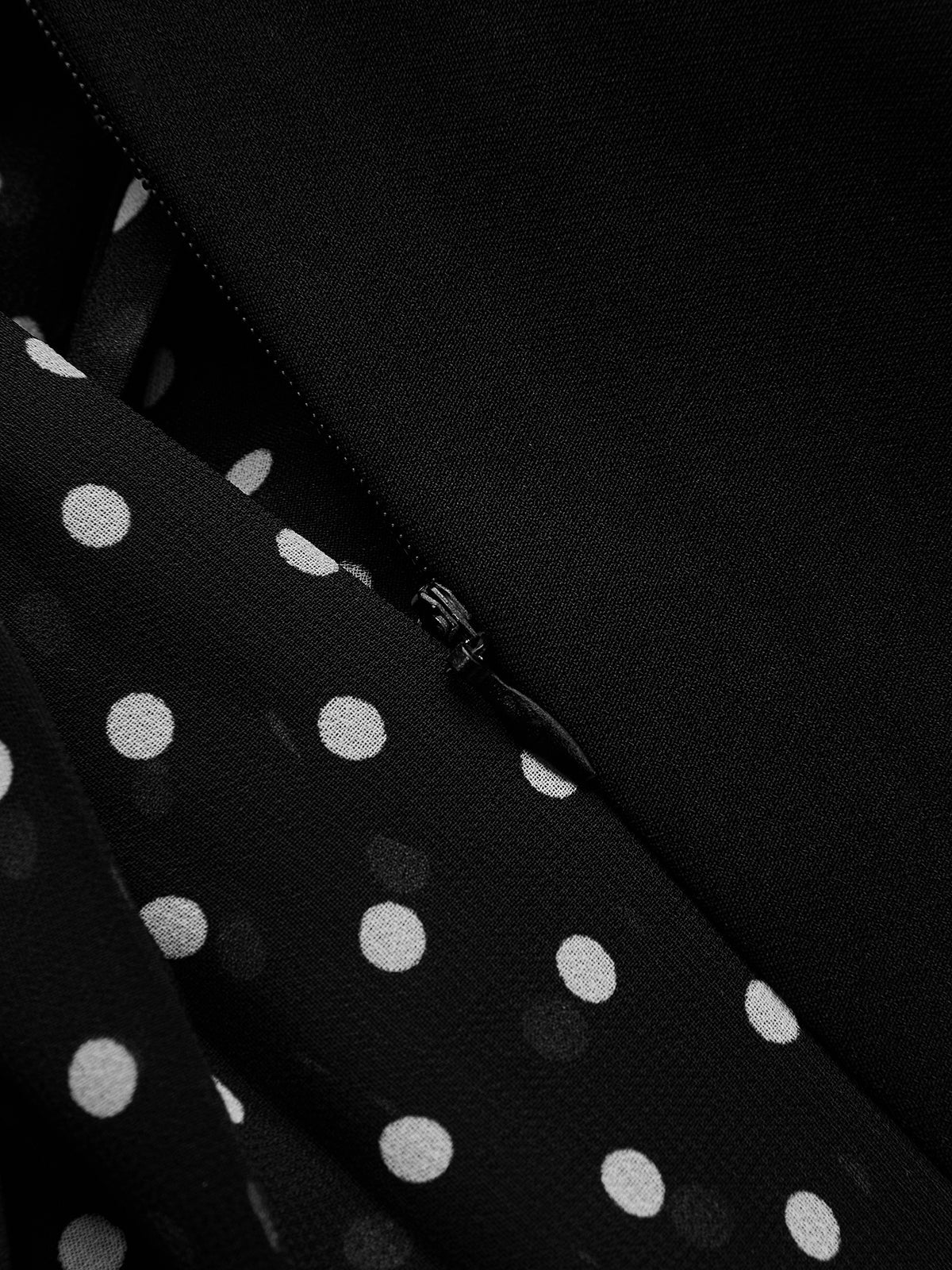 Tie Waist Blazer-Style Polka Dot Maxi Dress
