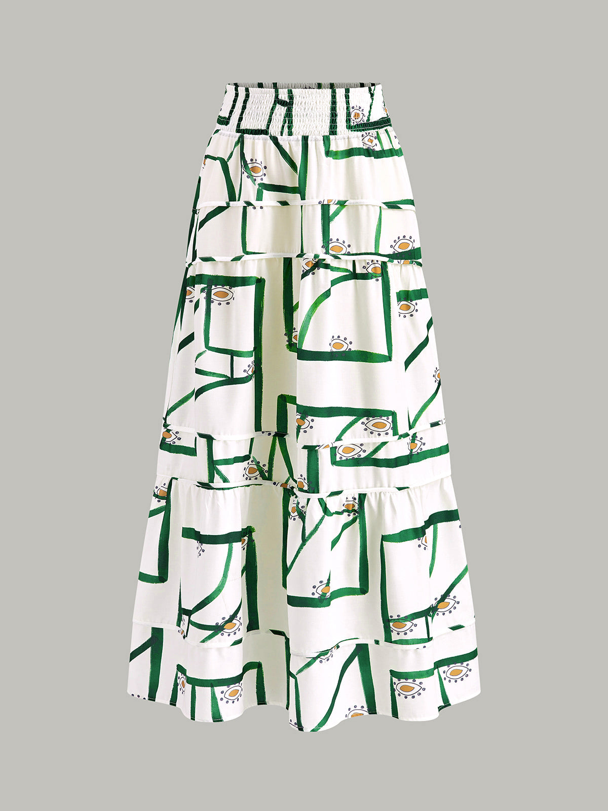 Front Tie Cami Top With Tiered Skirt Set