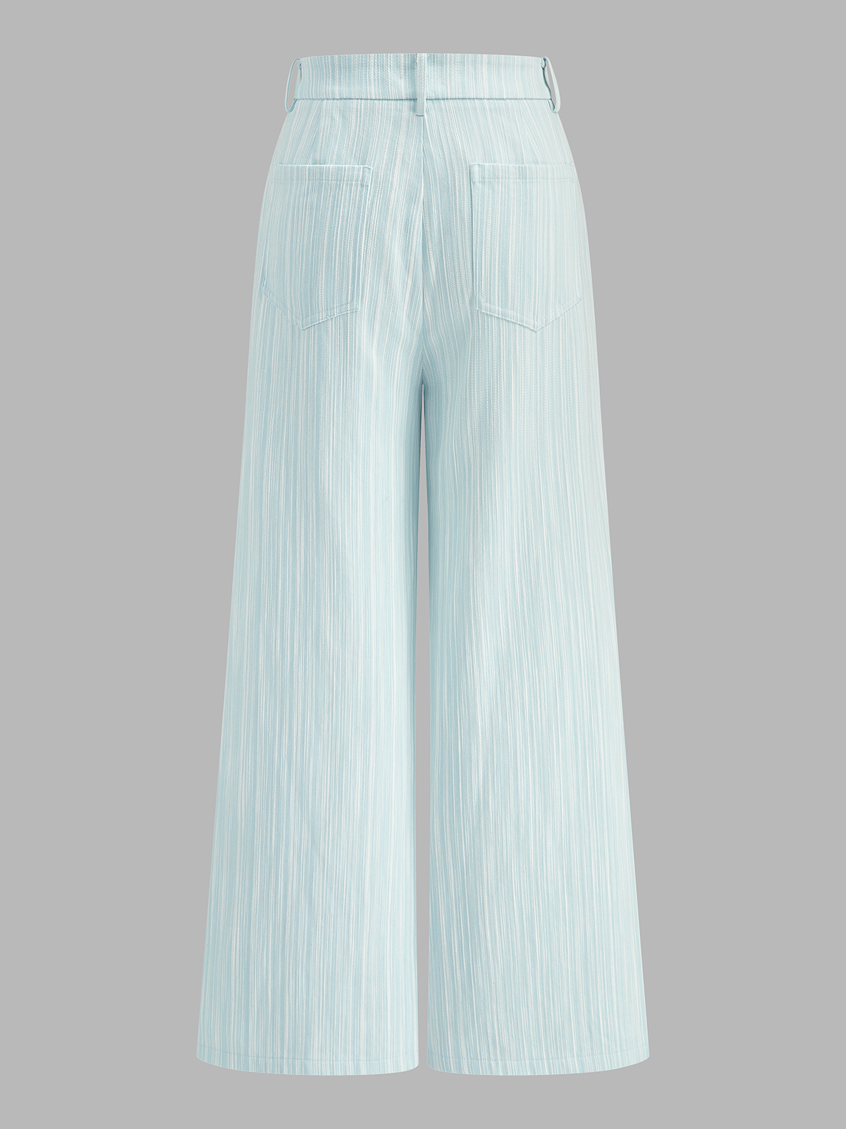 Bow-Back Top & Pinstripe Pants Set